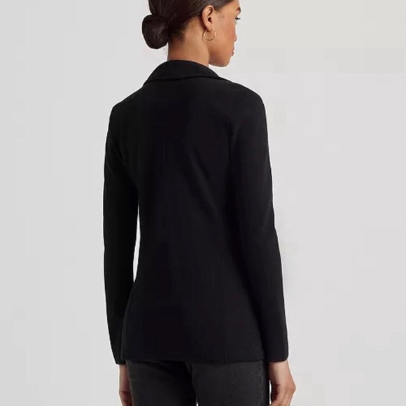 Ralph Lauren Women’s Sweater-Knit Blazer In Black Size XL New - Picture 2 of 10